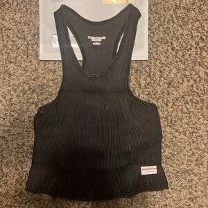 Alexander Wang Cropped Classic Racer Tank Top
